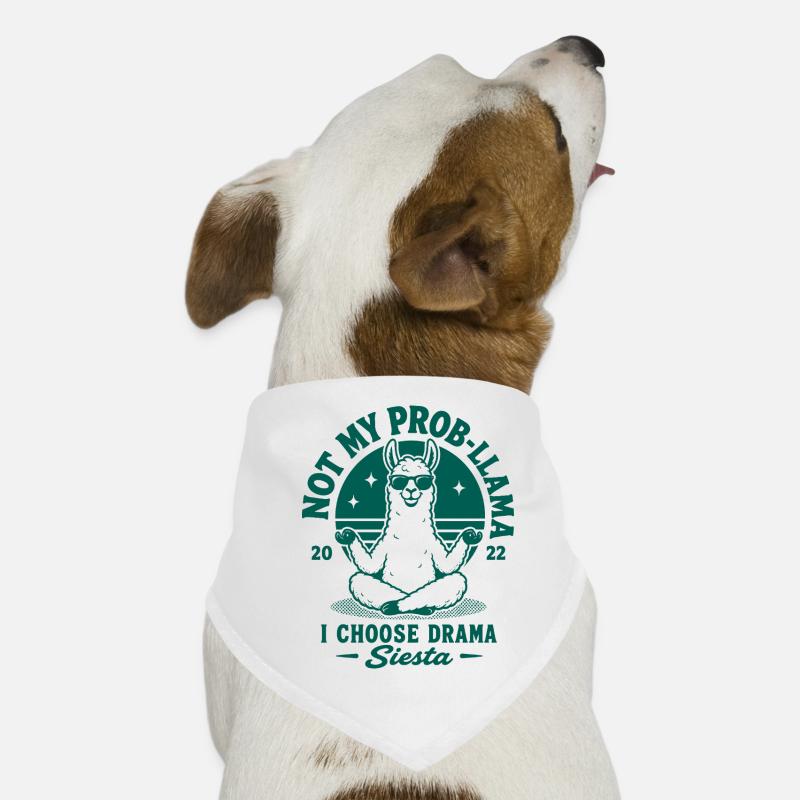 Pas ma sieste prob-llama Bandana pour chien