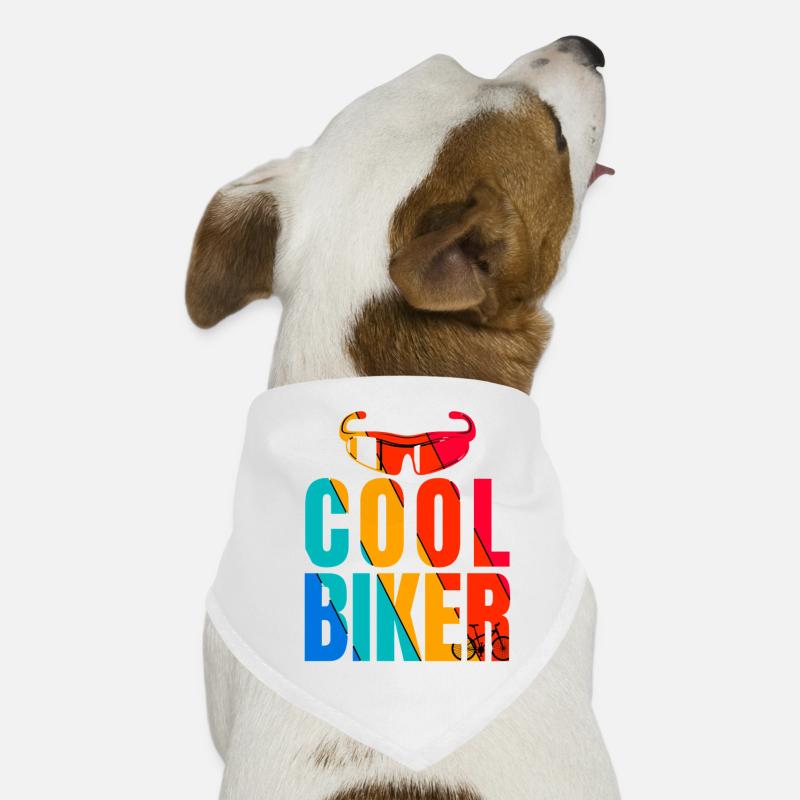 Déclaration colorée sur le vélo Bandana pour chien