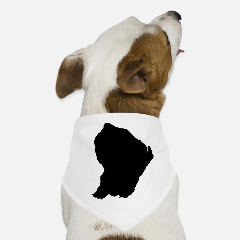 Guyane - Bandana pour chien - blanc