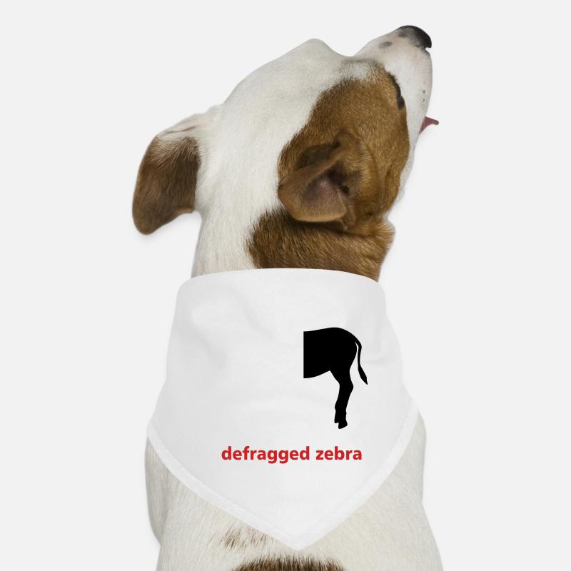 Defragged zebra Computer Science Programming Gift Dog Bandana