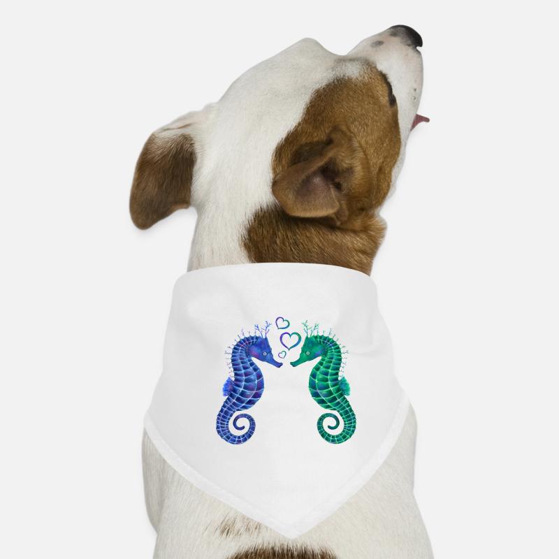 Chevaux de mer - Amour Bandana pour chien