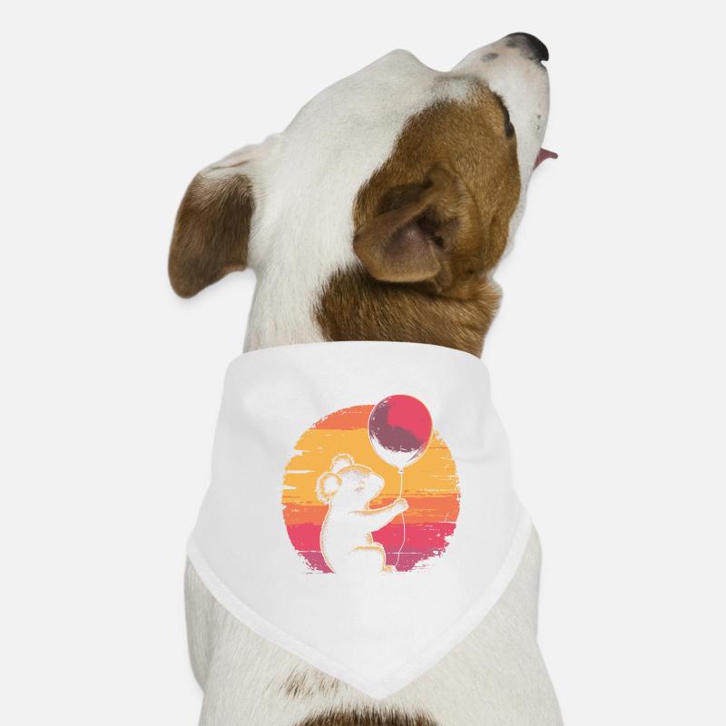 Koala avec ballon Vintage Silhouette Bandana pour chien