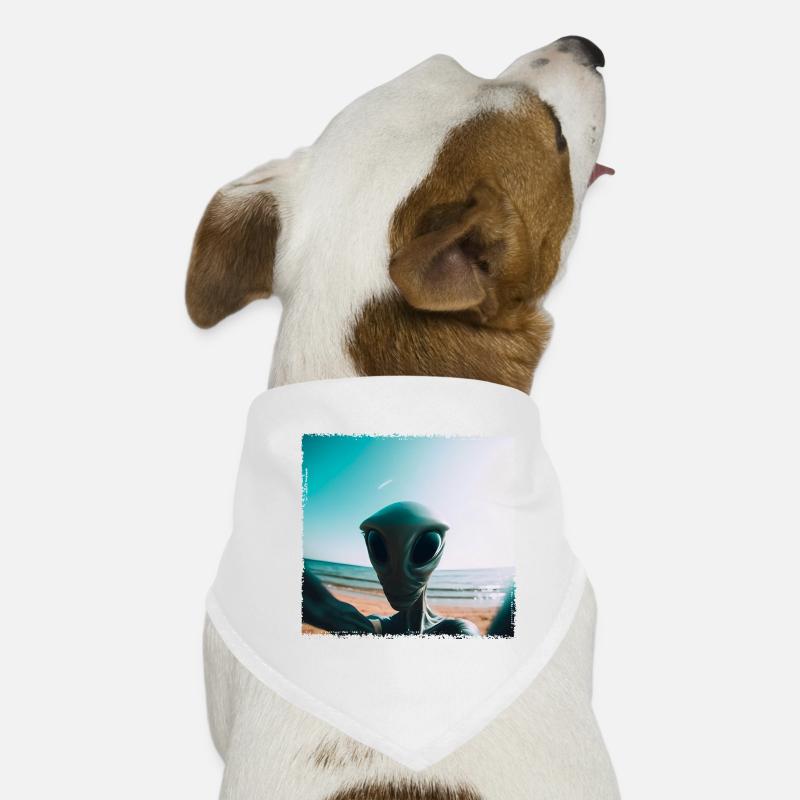 Alien Beach Selfie Bandana pour chien