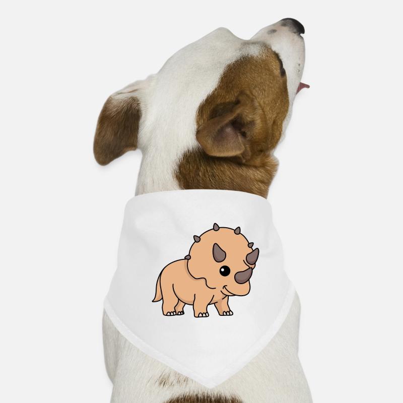 Bande dessinée Dinosaur triceratops Bandana pour chien