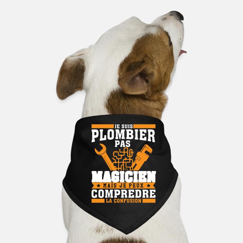 Plombier Pas Magicien Plomberie Bandana pour chien