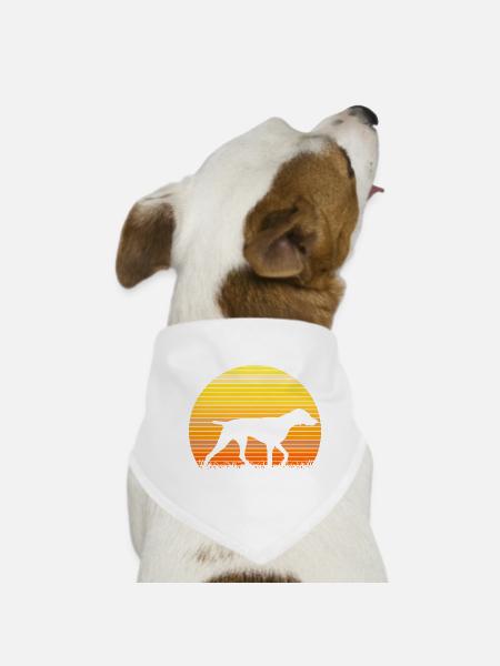 German Shorthaired Pointer Sunrise - Dog Bandana - white - Front
