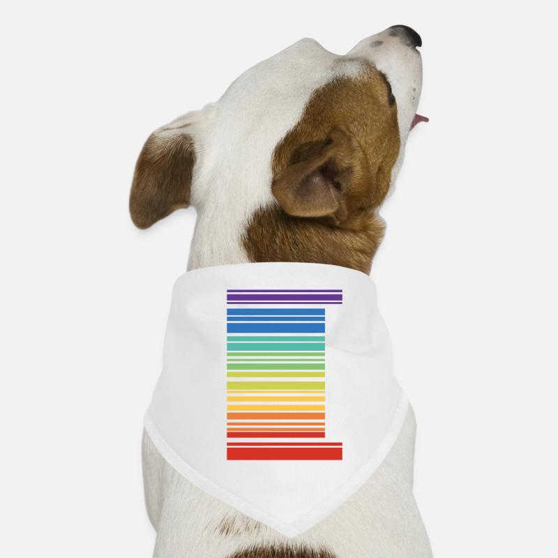 Code à barres Gay Pride LGBT Lesbian Bisexual Flag Bandana pour chien