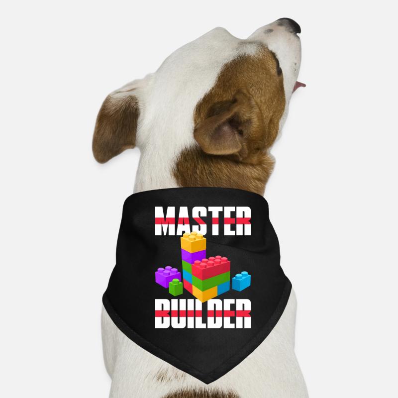 Master Builder Shirt | Nette Master Block Builder Hunde-Bandana