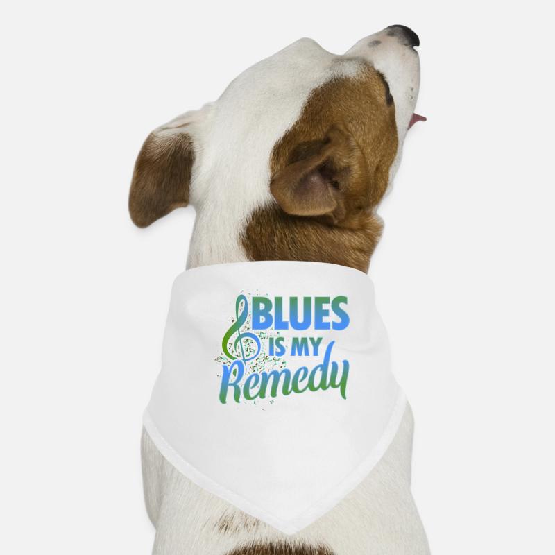 Le blues est mon remède Bandana pour chien