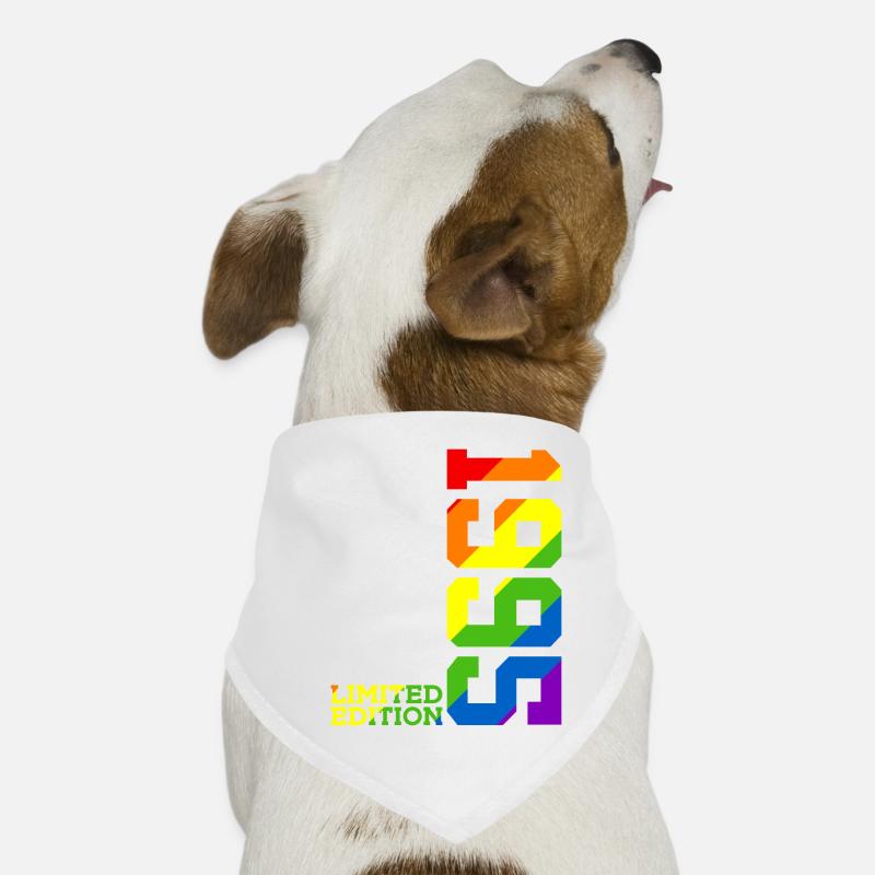 LGBTQ 1995 REGENBOGEN QUEER 30. GEBURTSTAG PRIDE Hunde-Bandana