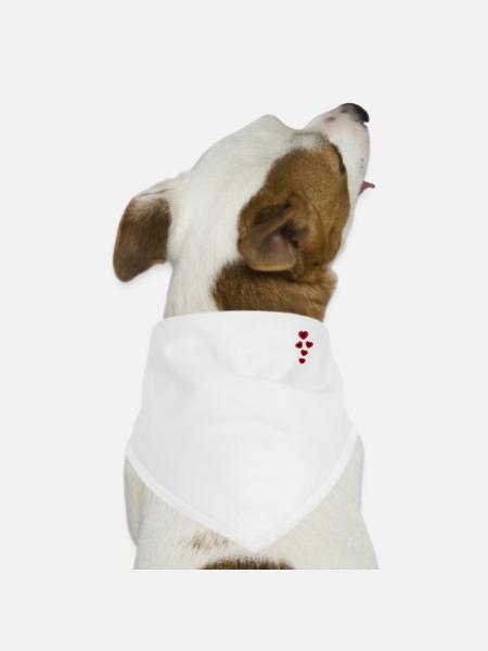 Albanien - Hunde-Bandana - Weiß