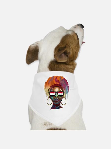 Irak - Hunde-Bandana - Weiß