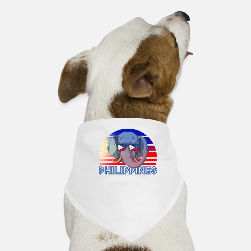 Philippinen - Hunde-Bandana - Weiß