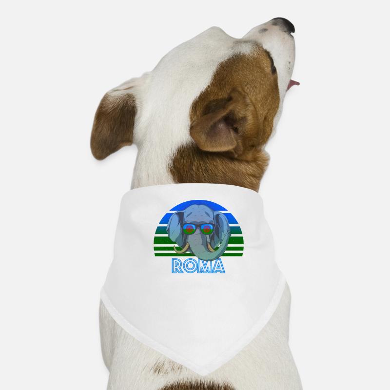 Roma - Hunde-Bandana - Weiß