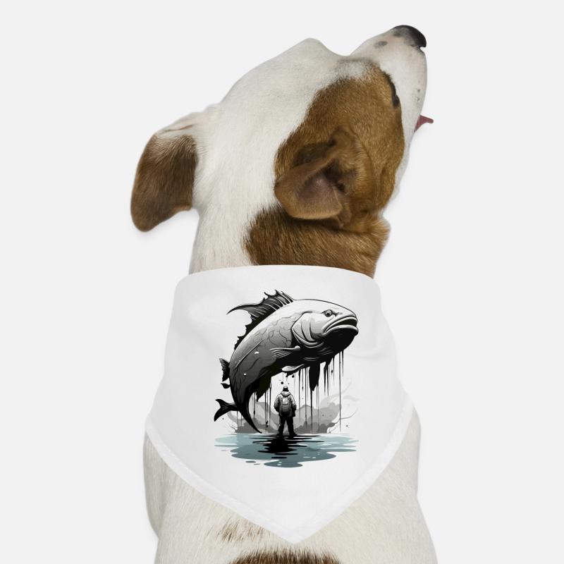 PERMIS DE PÊCHE PÊCHEUR PÊCHEUR Bandana pour chien