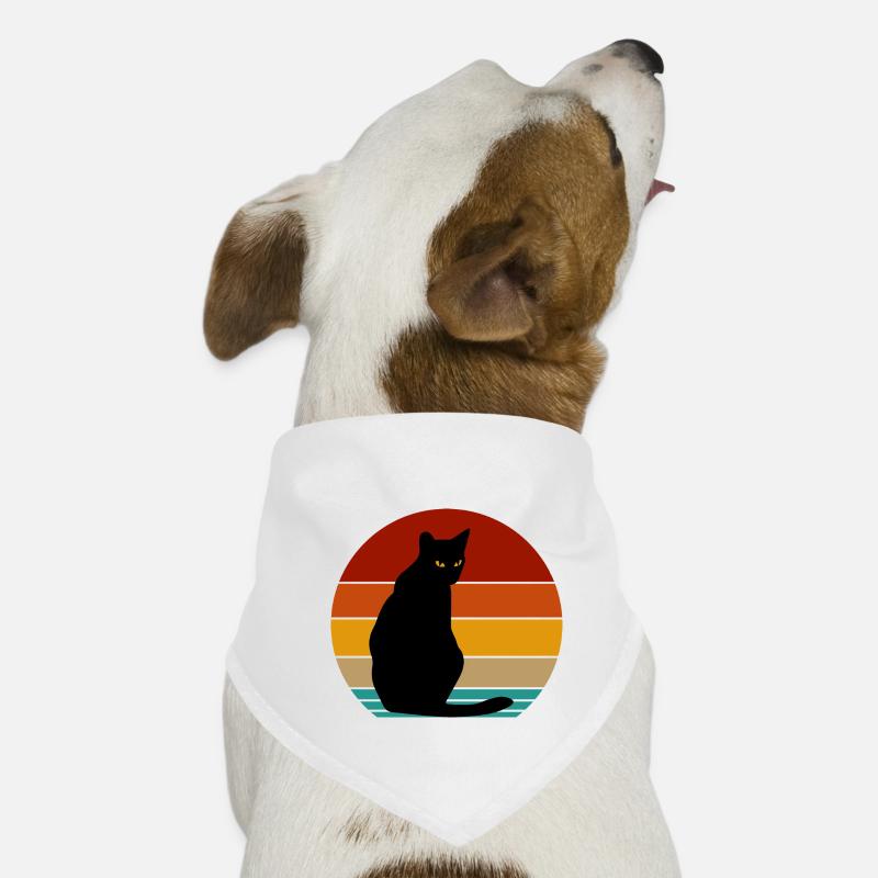retro cat Dog Bandana