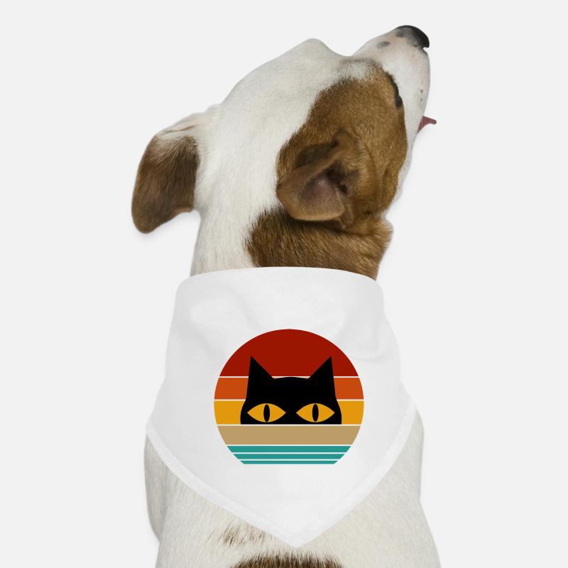 retro cat Dog Bandana
