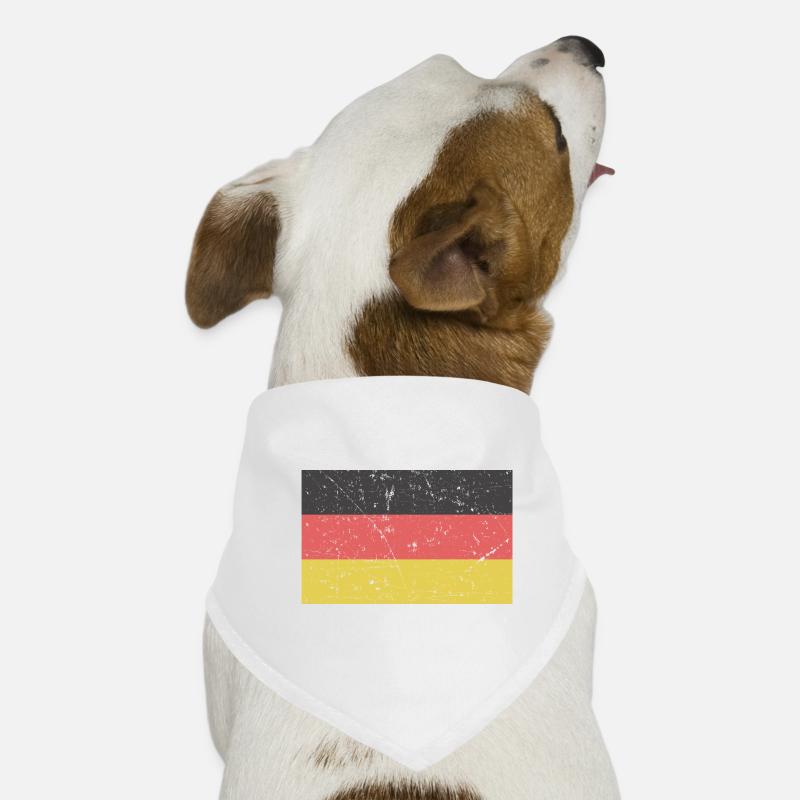 German flag scratched Vintage Retro flag Dog Bandana