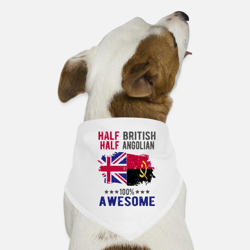 Moitié britannique moitié angolier Bandana pour chien