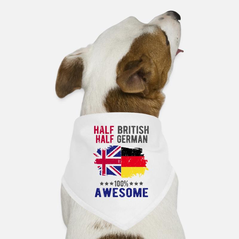 Moitié britannique moitié allemand Bandana pour chien