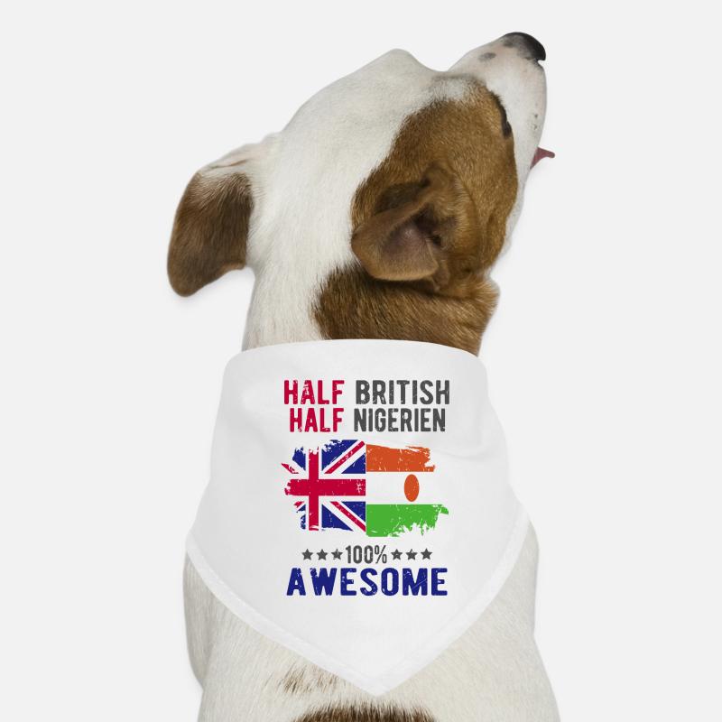 Moitié britannique moitié Nigrer Bandana pour chien