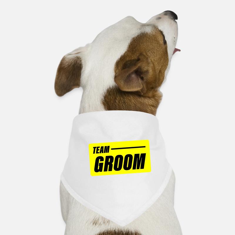 Team Groom Wedding Saying Dog Bandana