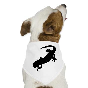 Salamander - Hunde-Bandana - Weiß - Vorne