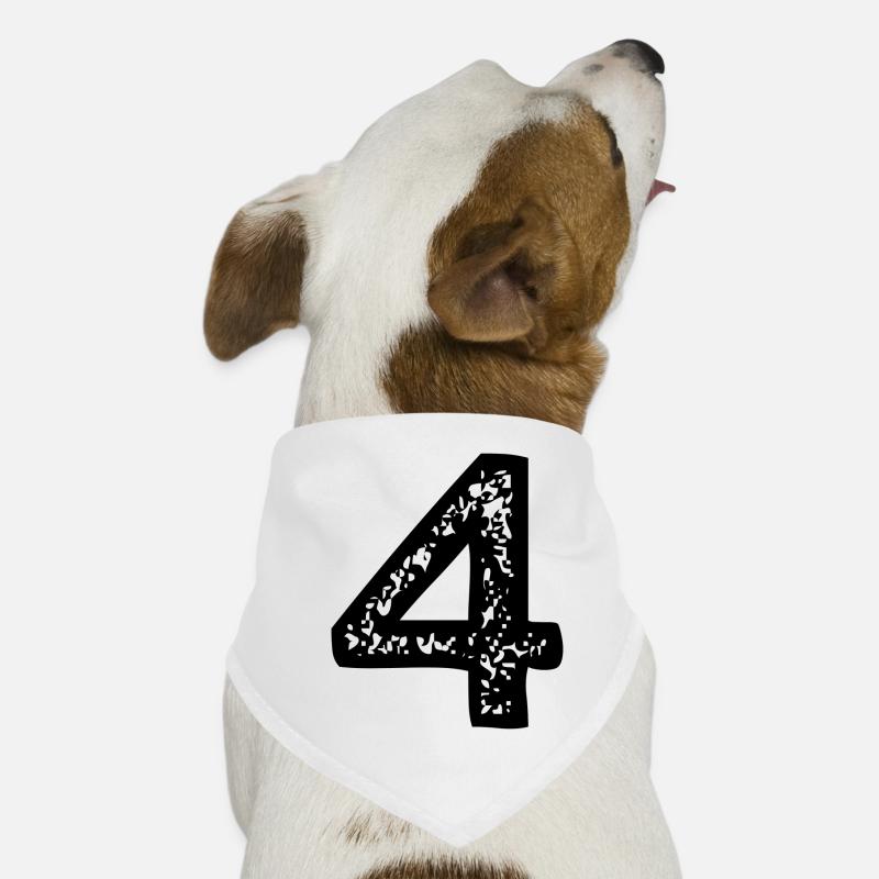4 Number jersey Dog Bandana