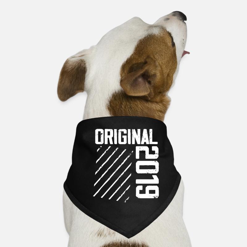 Original 2019 5e Anniversaire Cadeau Retro Bandana pour chien