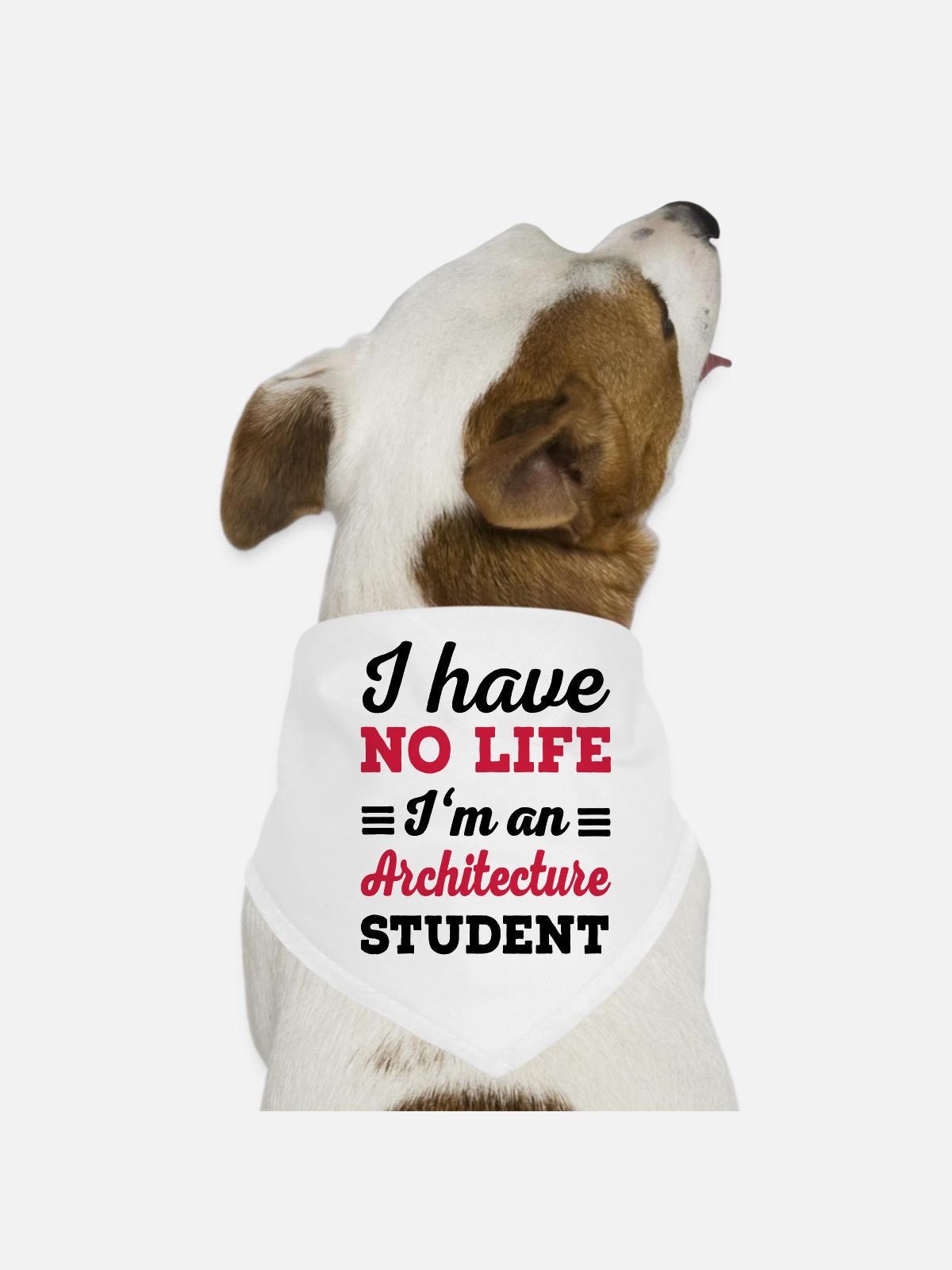 architecture - Dog Bandana - white - Front