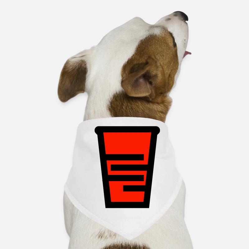 Red plastic cup for alcoholic drinks Dog Bandana