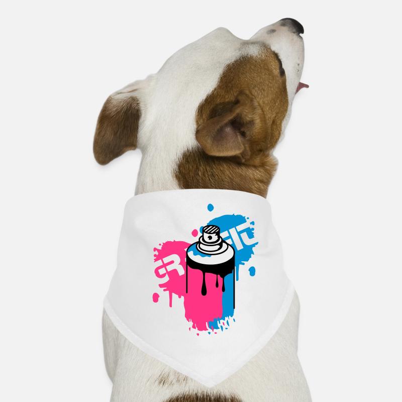 Spraydose Graffiti Style Hunde-Bandana