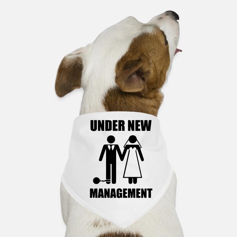 under new managment - Hunde-Bandana - Weiß