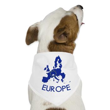 Europa - Hunde-Bandana - Weiß - Vorne