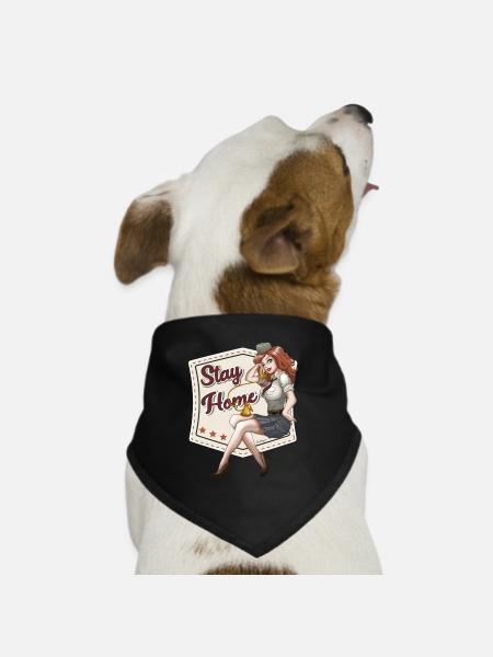 PinUp Secretary - Dog Bandana - black - Front