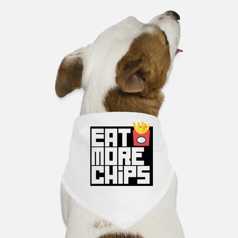 Essen Sie mehr Chips Hunde-Bandana