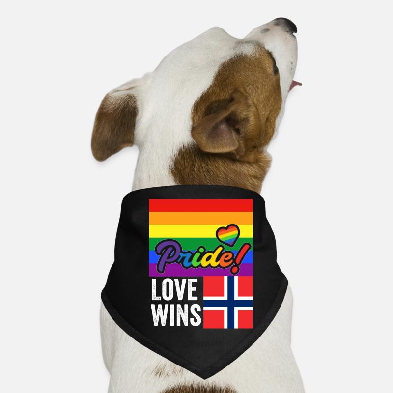 Fierté d’Oslo Bandana pour chien