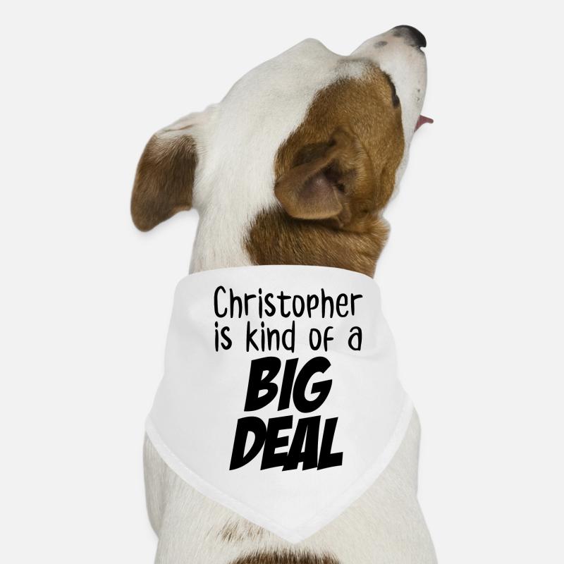 Christopher ist irgendwie eine große Sache Hunde-Bandana