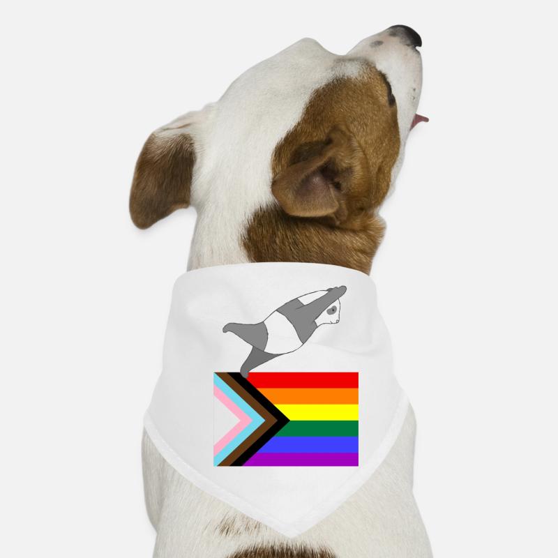 LGBT a rainbow flag Panda Bear Dog Bandana