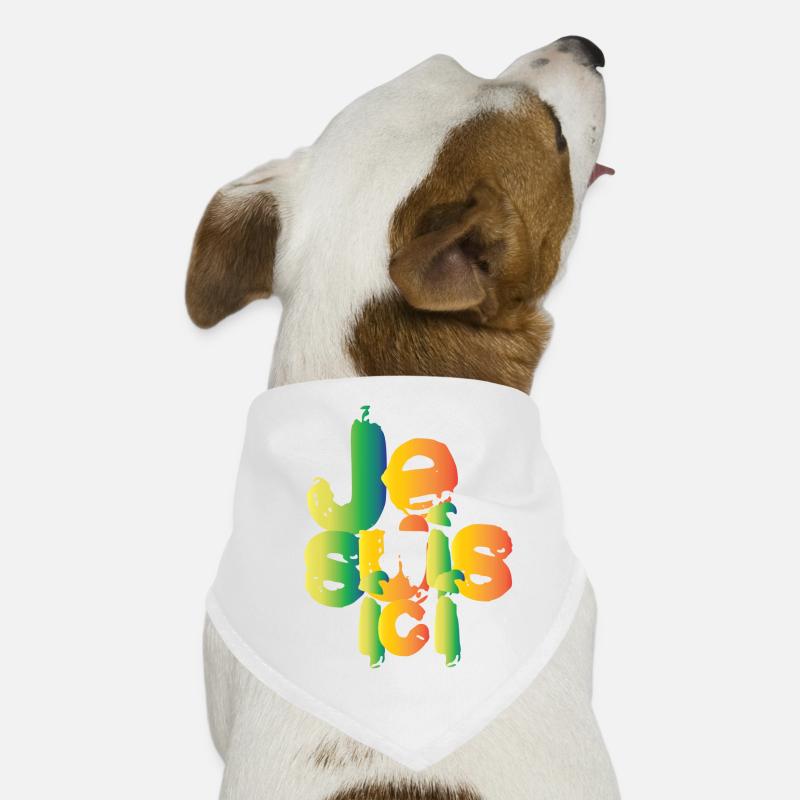 Ich bin hier - Hunde-Bandana - Weiß