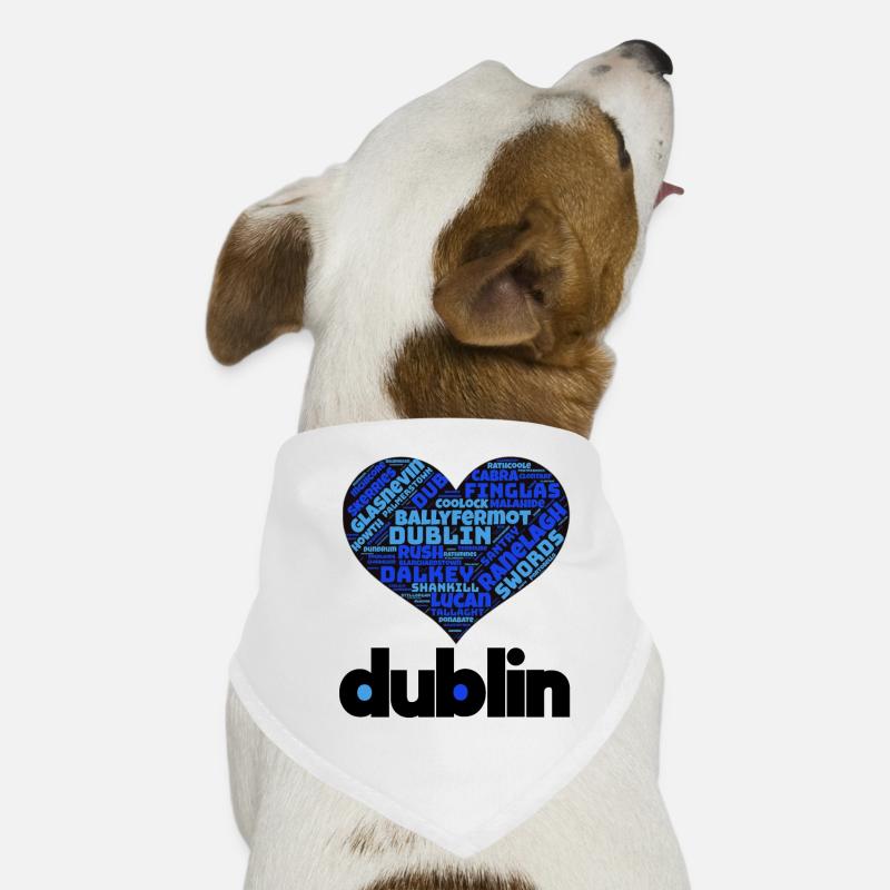 Dublin - Hunde-Bandana - Weiß