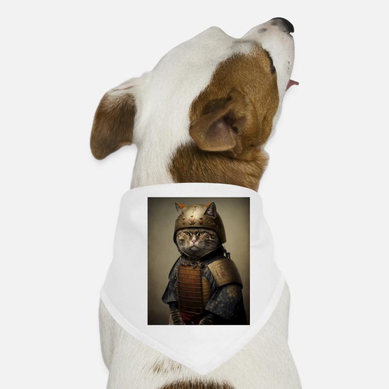 Chamurai 8 - Hunde-Bandana - Weiß