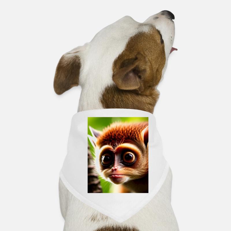 cool funny cute tarsier (Tarsiidae) forest comic Dog Bandana