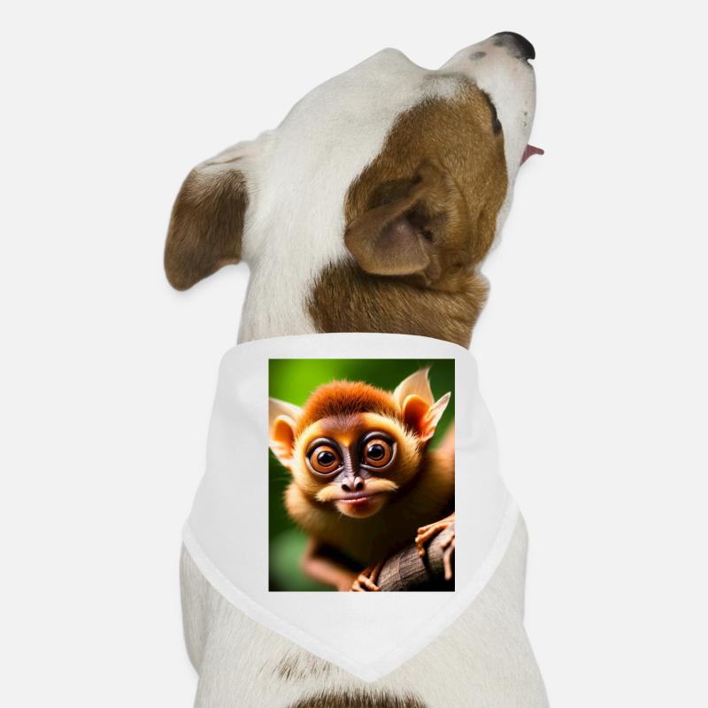 cool funny cute tarsier (Tarsiidae) forest comic Dog Bandana