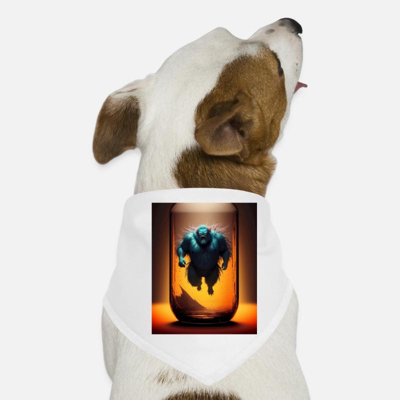 Monster in a empty jar Dog Bandana