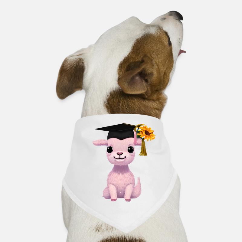 Bachelor Graduate School Leaving Certificate Alpaga Study Bandana pour chien