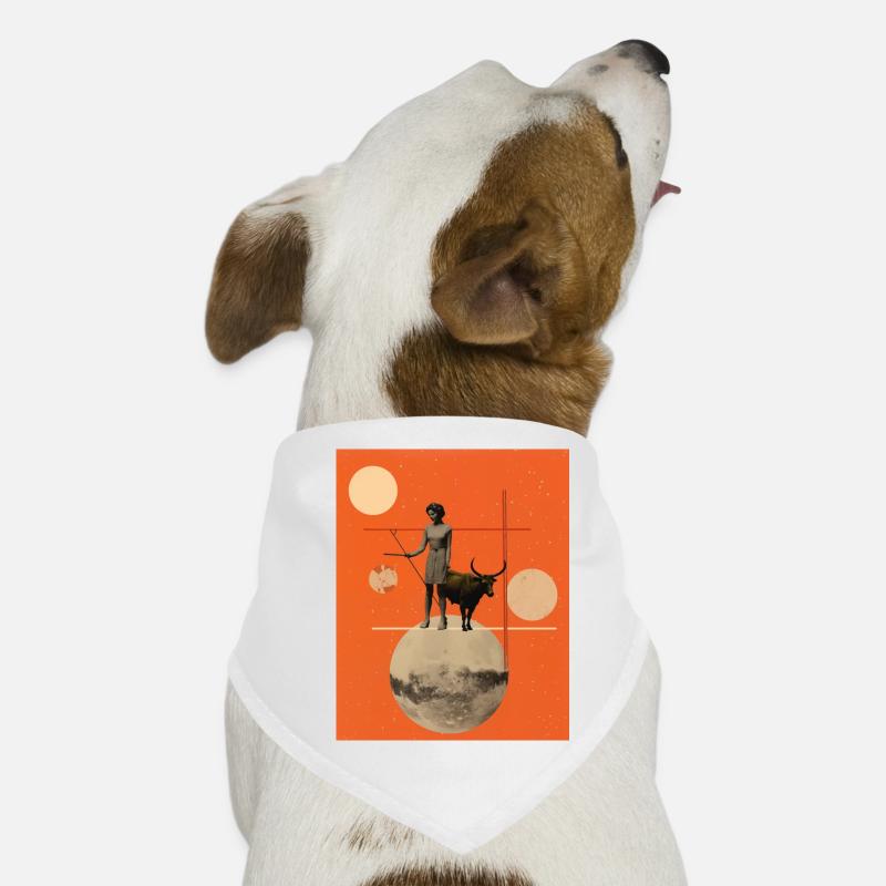 Sagittarius collage art astrology Dog Bandana