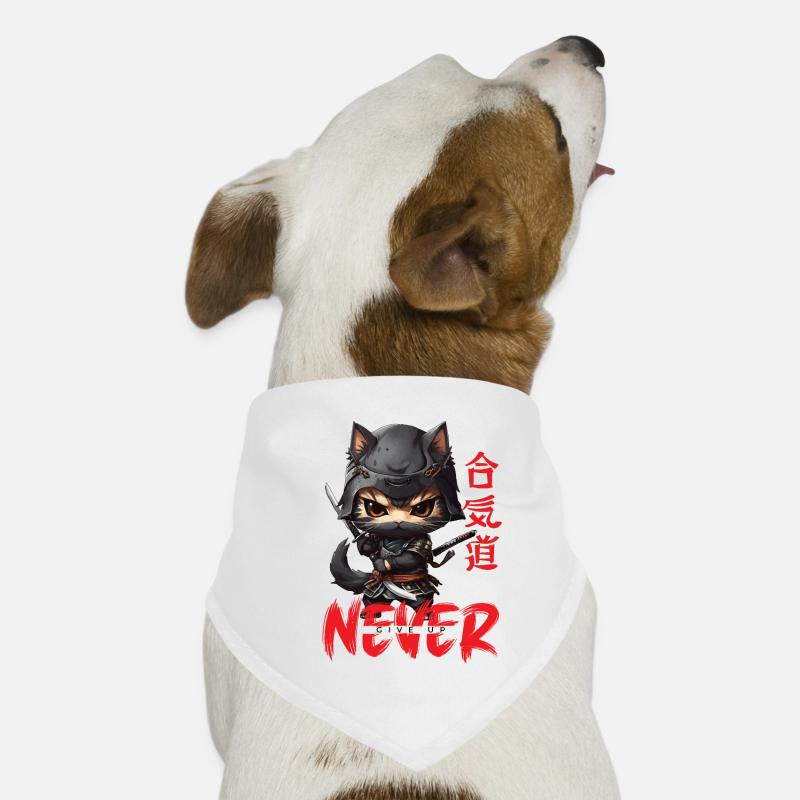 Ninja Cat N’abandonne jamais Bandana pour chien