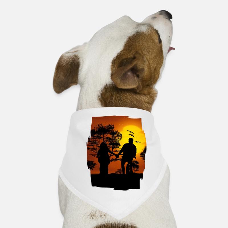 Valentinstag LIEBE Hunde-Bandana