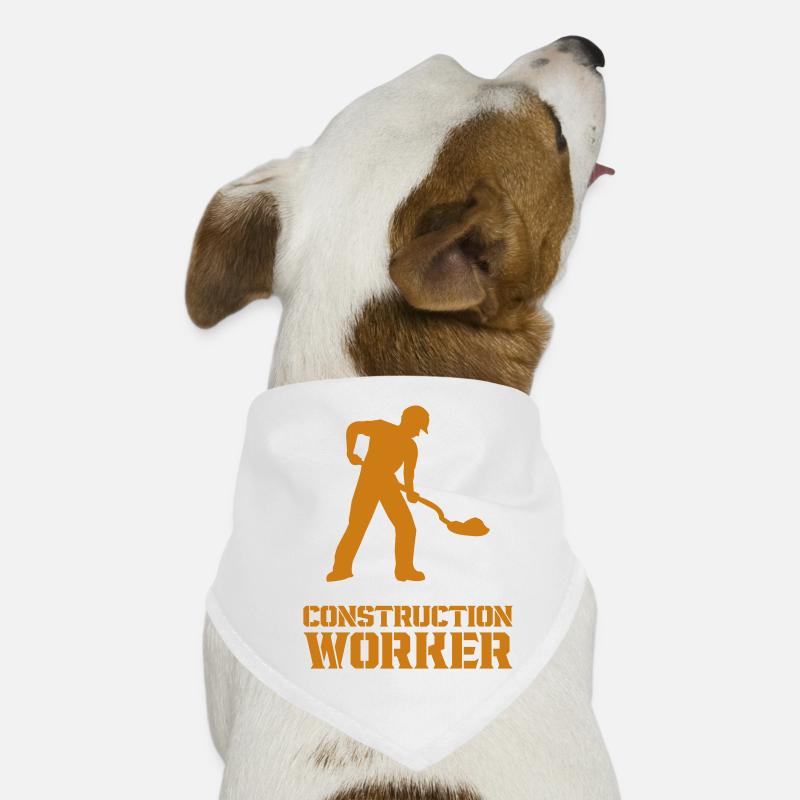 bauarbeiter baustelle worker Hunde-Bandana